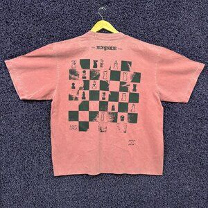 Lady Gaga The Mayhem Ball Chessboard Electropop T-Shirt L